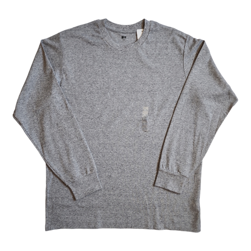 UNIQLO SOFT BRUSHED CREW NECK LONG SLEEVES SHIRT